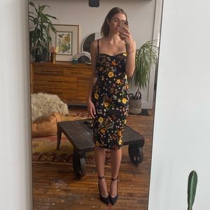 DG Dolce & Gabbana Backless Floral Dress Small